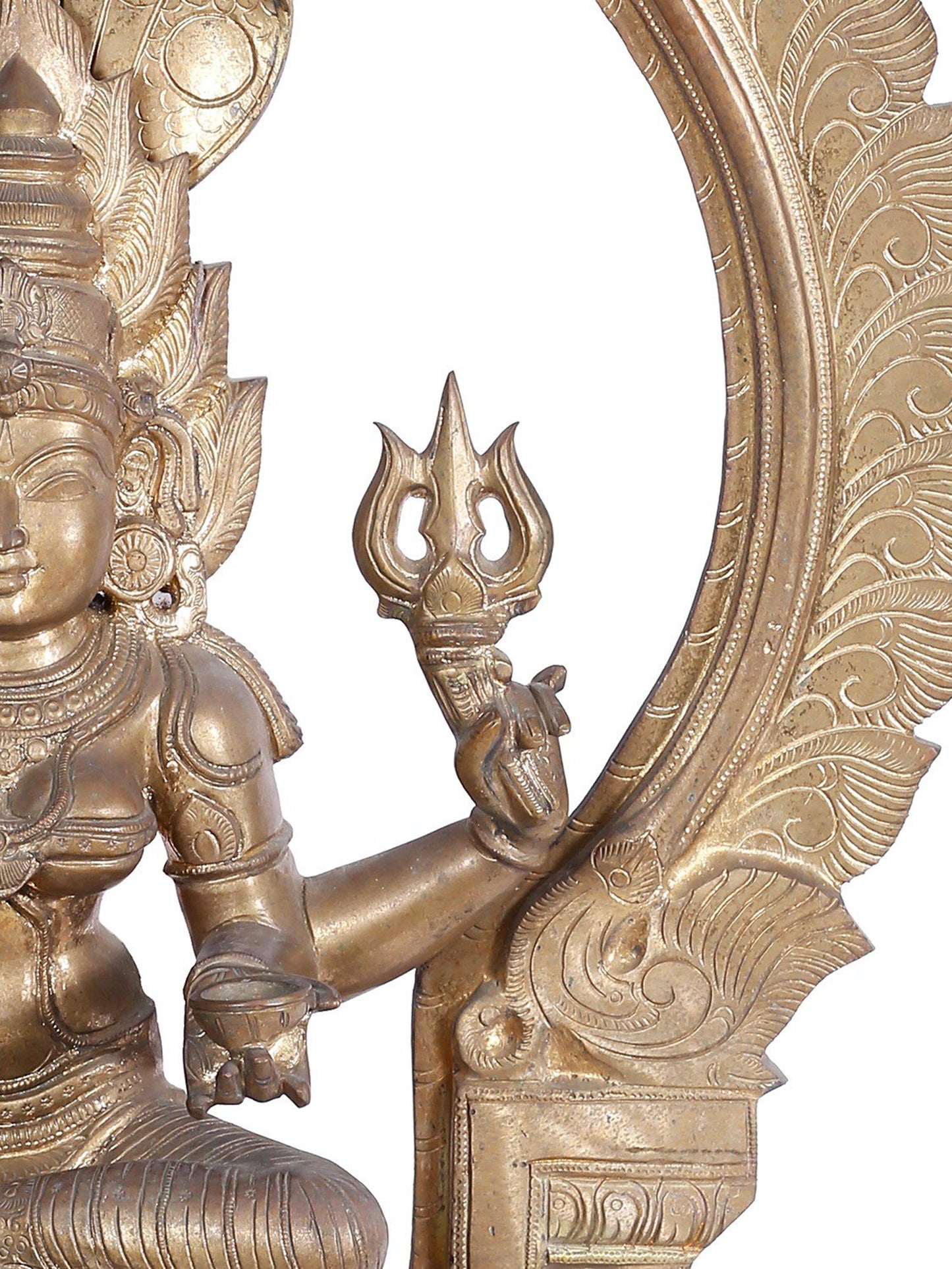 29'' Goddess Mariamman (South Indian Durga) | Panchaloha Bronze Statue From Swamimalai