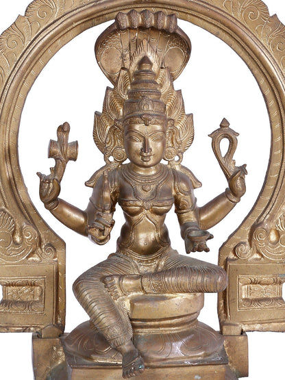 21'' Chaturbhuja Devi Mariamman Panchaloha Bronze Statue | South Indian Goddess Durga | Staue For Temple