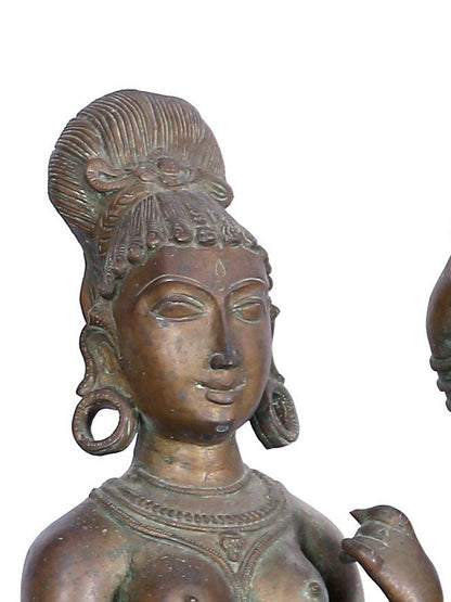 37'' Kalyana Sundaram (Marriage Of Shiva And Parvati) | Panchaloha Bronze Statue From Swamimalai