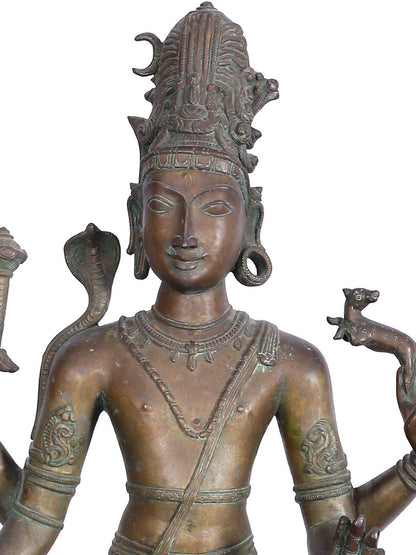 37'' Kalyana Sundaram (Marriage Of Shiva And Parvati) | Panchaloha Bronze Statue From Swamimalai