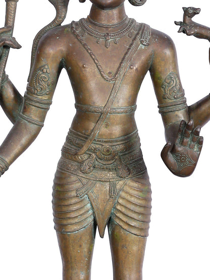 37'' Kalyana Sundaram (Marriage Of Shiva And Parvati) | Panchaloha Bronze Statue From Swamimalai