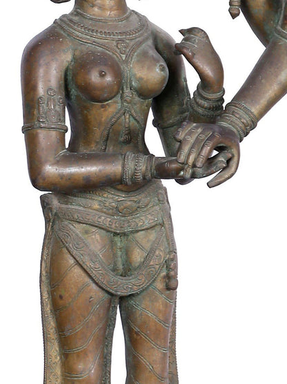 37'' Kalyana Sundaram (Marriage Of Shiva And Parvati) | Panchaloha Bronze Statue From Swamimalai