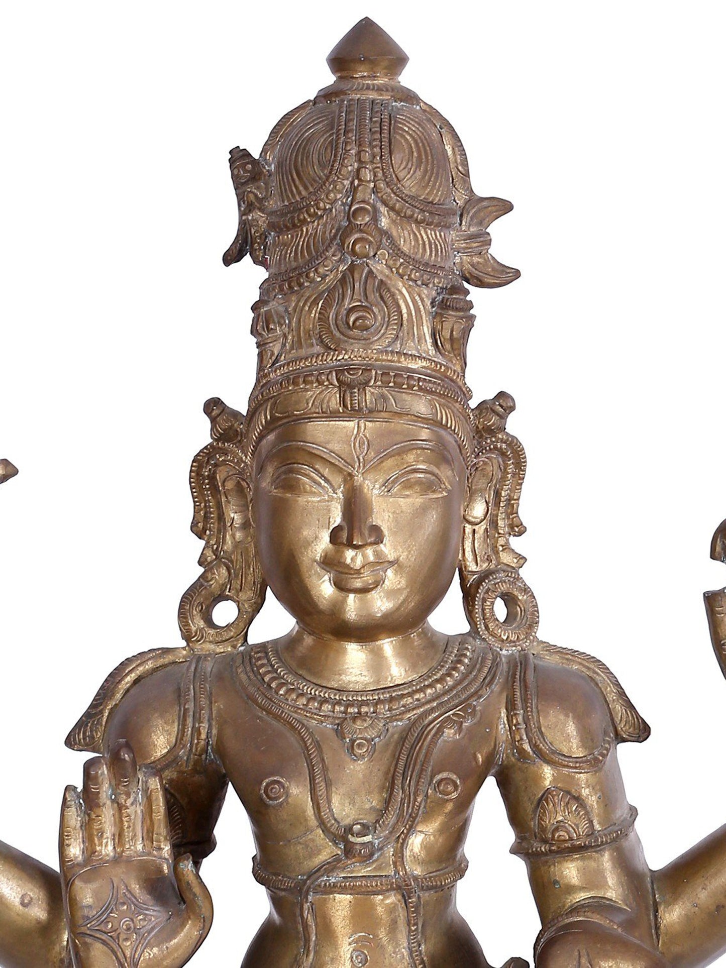 25'' Blessing Lord Shiva As Pashupatinath Panchaloha Bronze Statue | Statue From Swamimalai