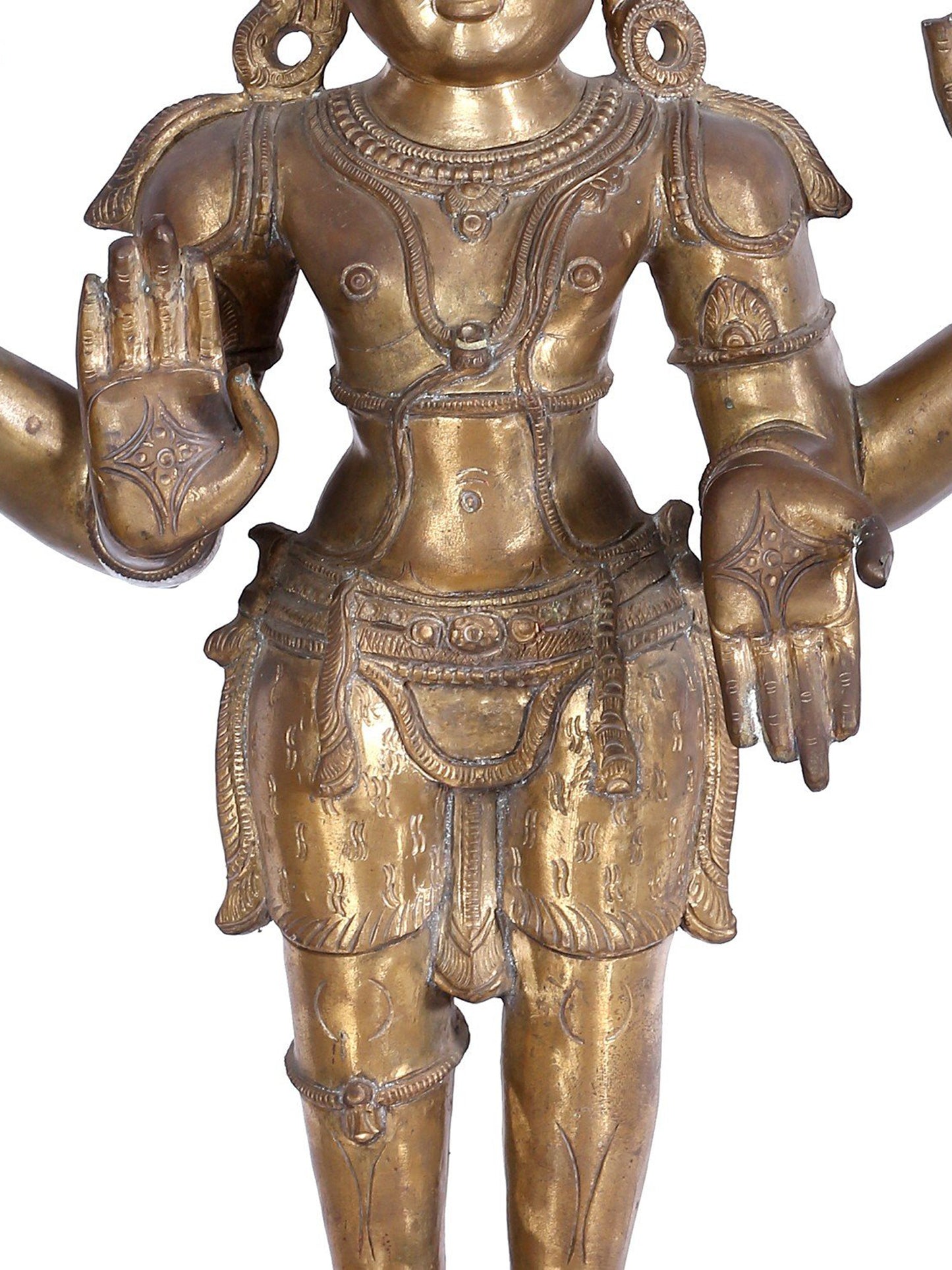 25'' Blessing Lord Shiva As Pashupatinath Panchaloha Bronze Statue | Statue From Swamimalai