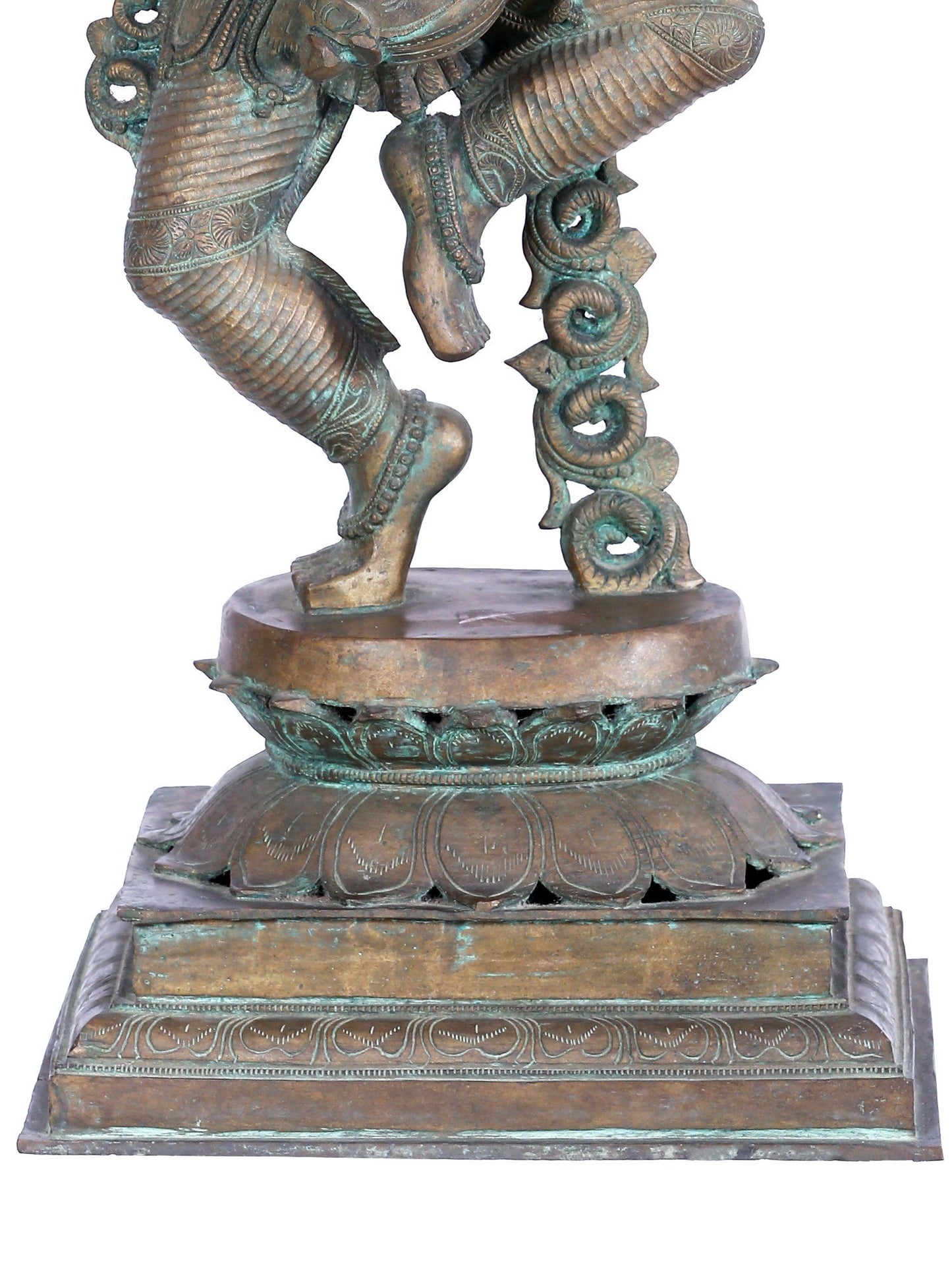 33'' Large Dancing Goddess Saraswati Idol | Panchaloha Bronze Statue | Statue For Temple