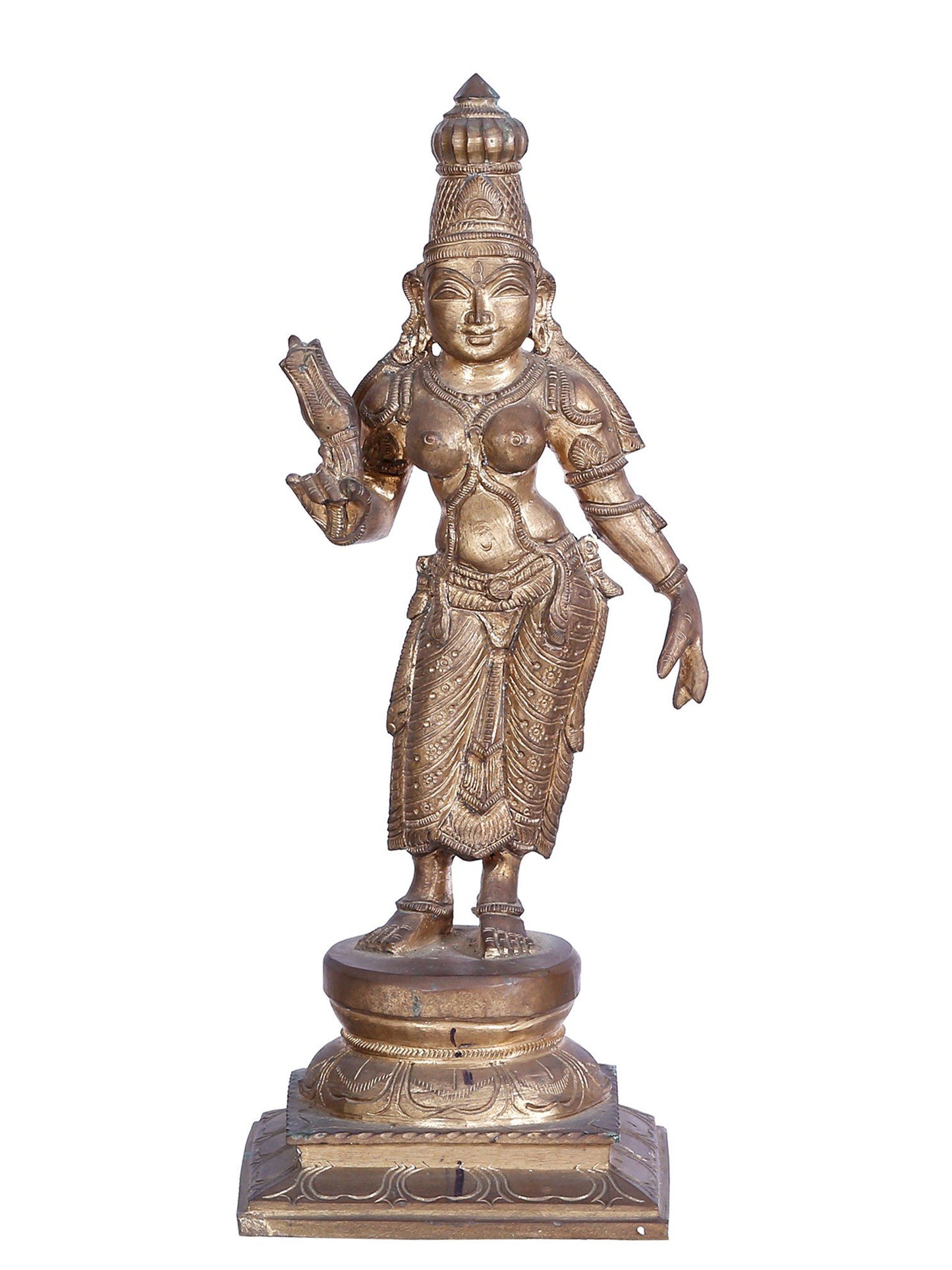 19" Lord Subramanya Sith His Consorts Devasena And Valli | Madhuchista Vidhana (Lost-Wax) | Panchaloha Bronze Statue From Swamimalai