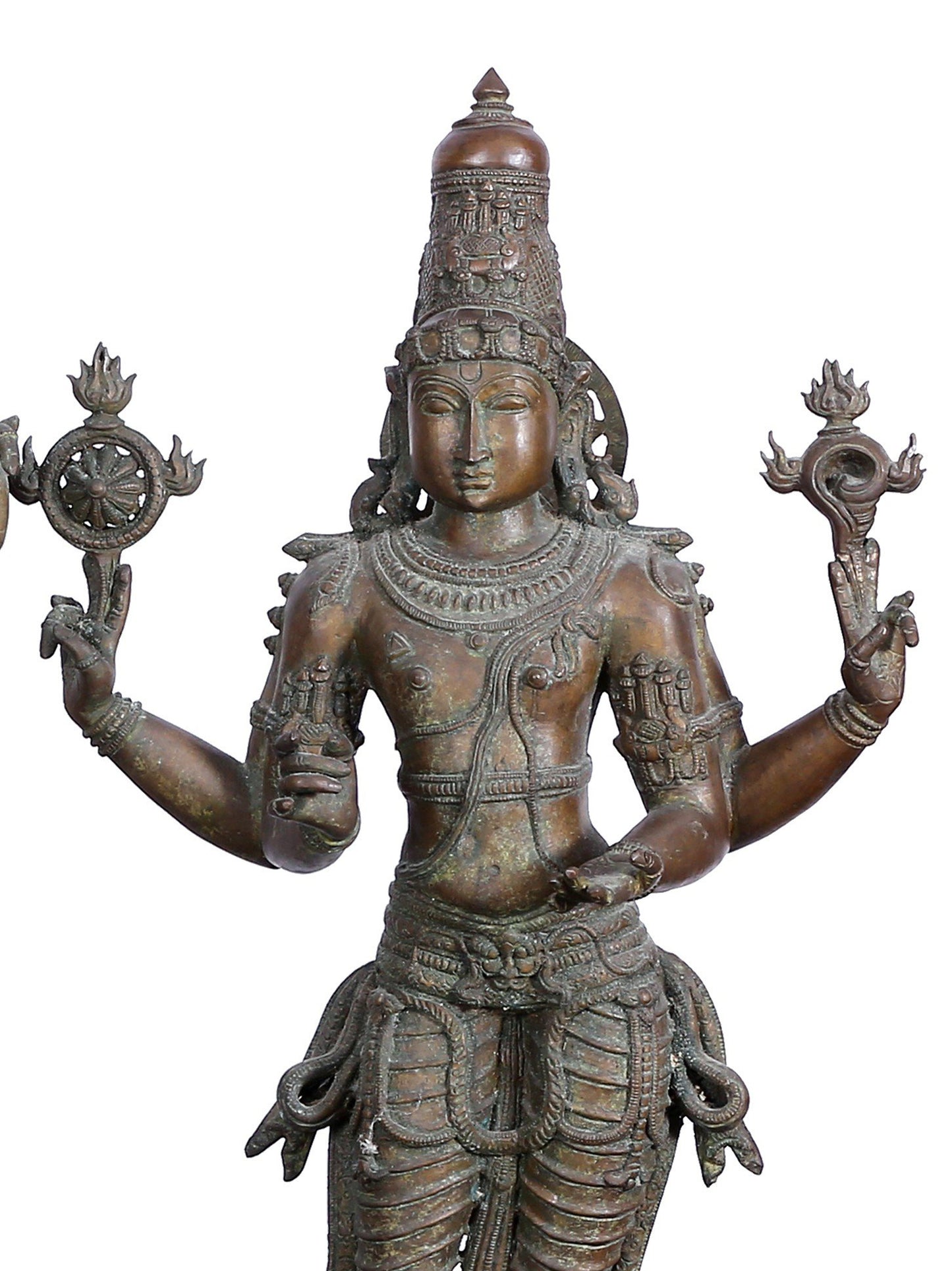 32" Kalyana Sundaram (Lord Shiva And Parvati) | Panchaloha Bronze Statue From Swamimalai