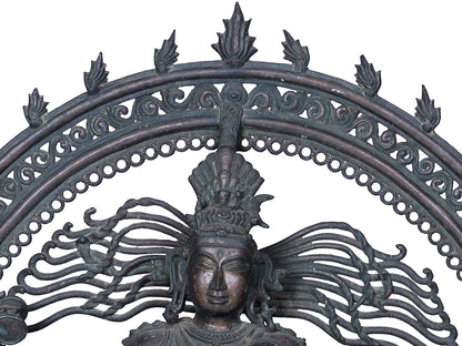 37" Nataraja (Dancing Lord Shiva) Sculpture | Panchaloha Bronze Statue From Swamimalai