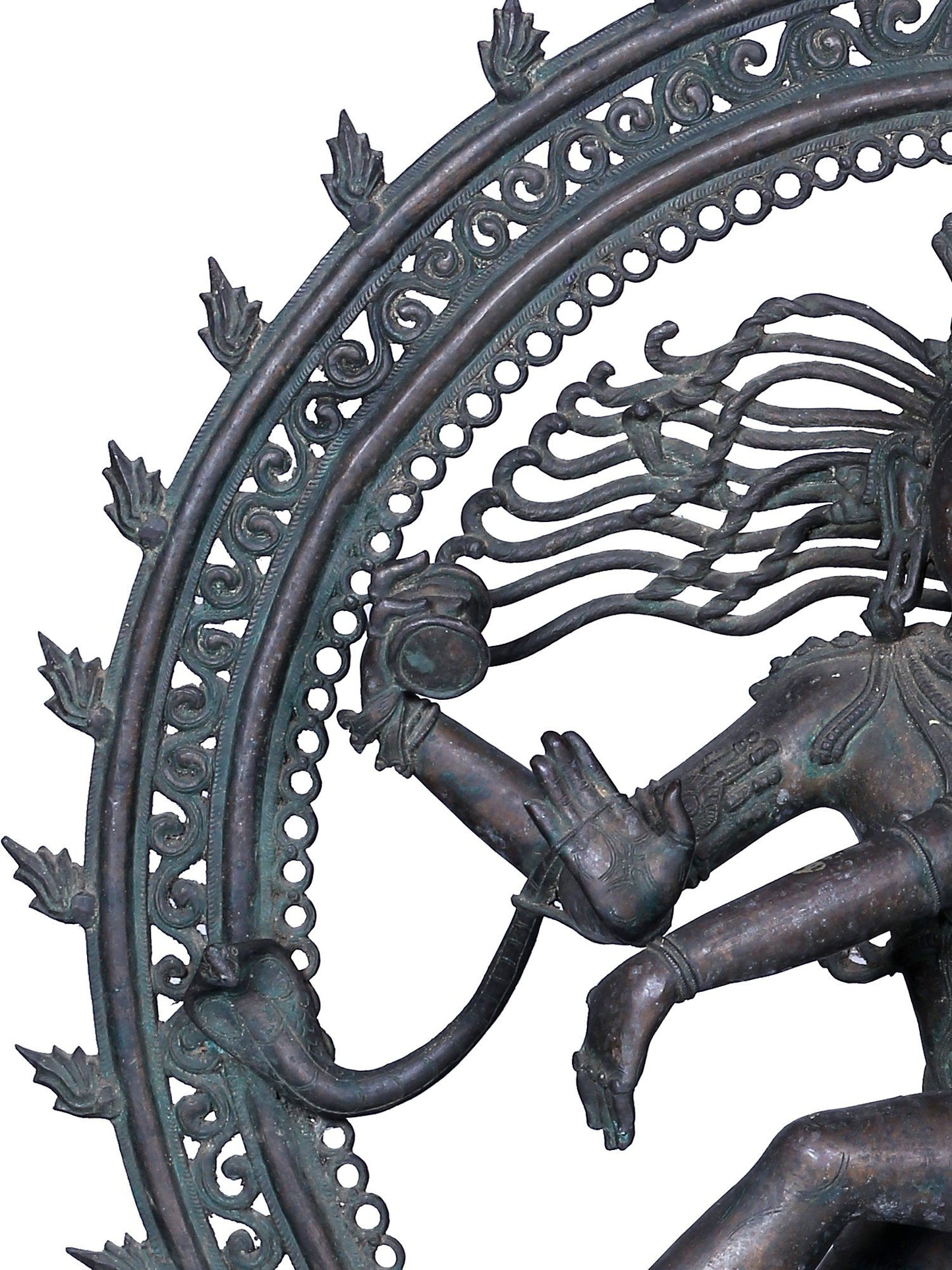 37" Nataraja (Dancing Lord Shiva) Sculpture | Panchaloha Bronze Statue From Swamimalai