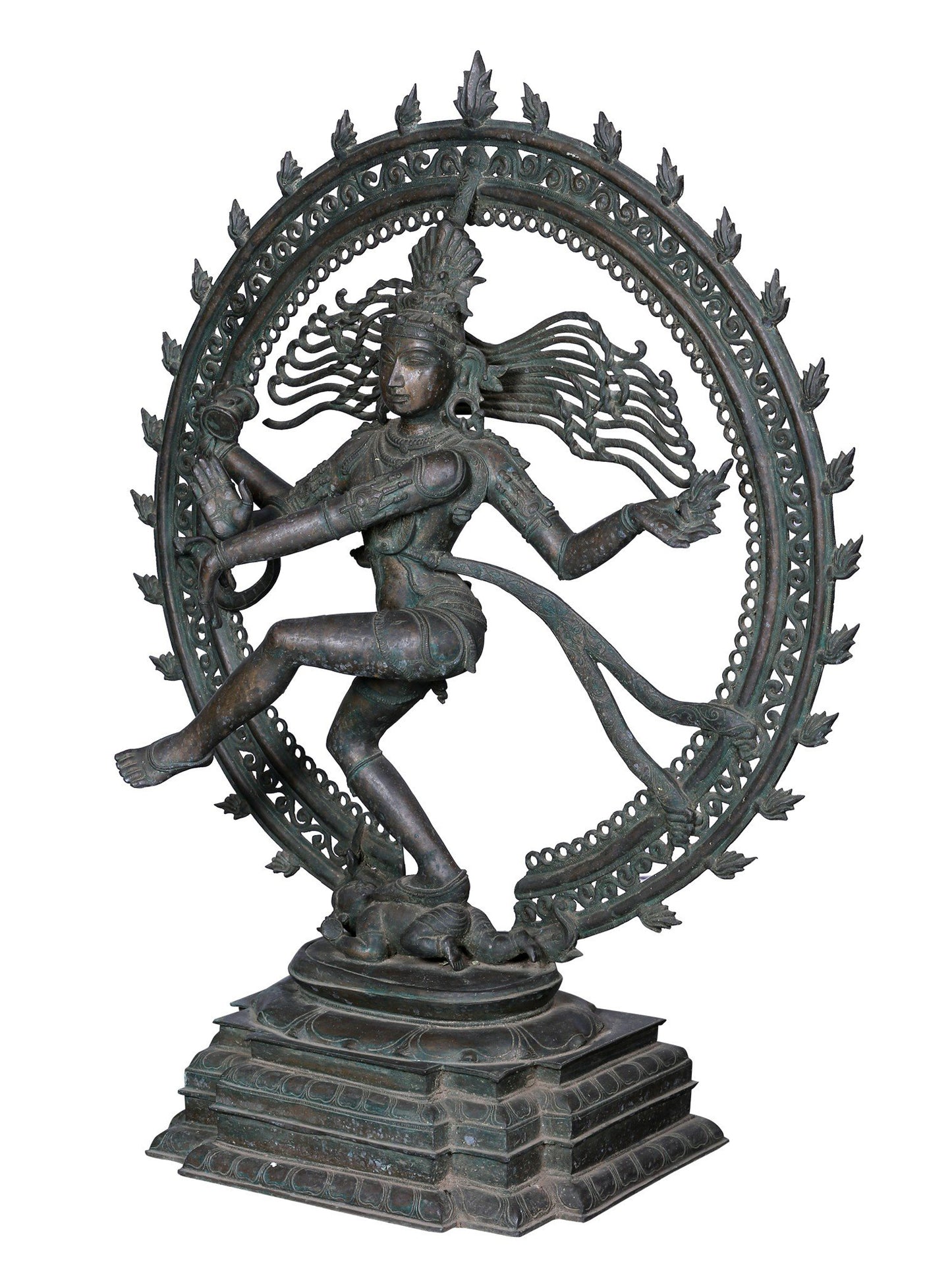 37" Nataraja (Dancing Lord Shiva) Sculpture | Panchaloha Bronze Statue From Swamimalai