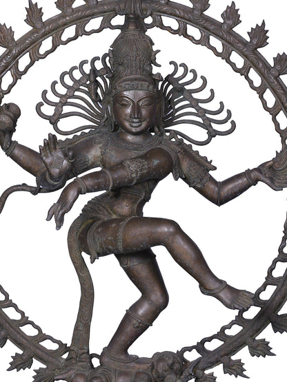 42" Large Dancing Lord Shiva (Nataraja) Statue | Panchaloha Bronze Statue From Swamimalai