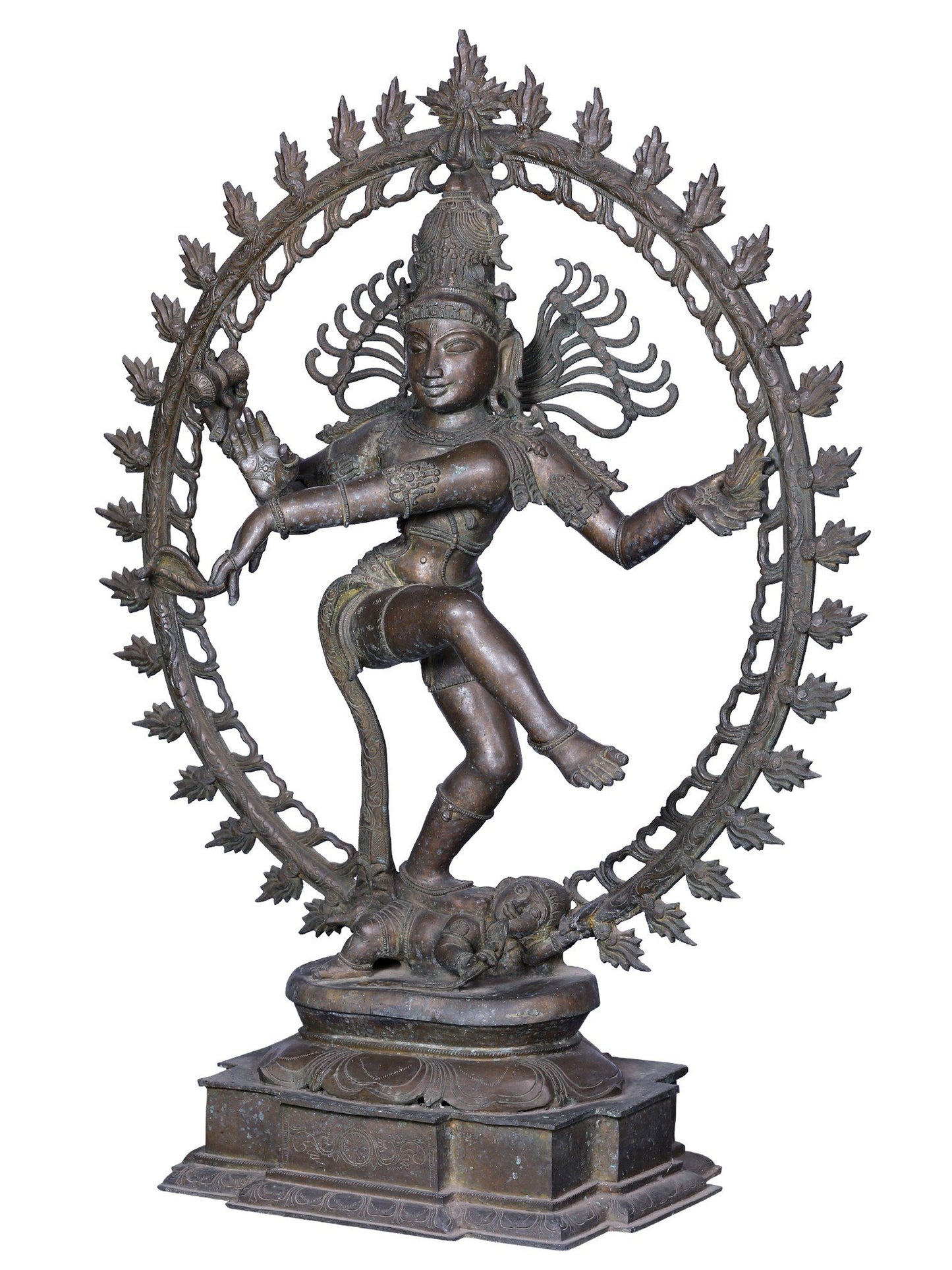 42" Large Dancing Lord Shiva (Nataraja) Statue | Panchaloha Bronze Statue From Swamimalai