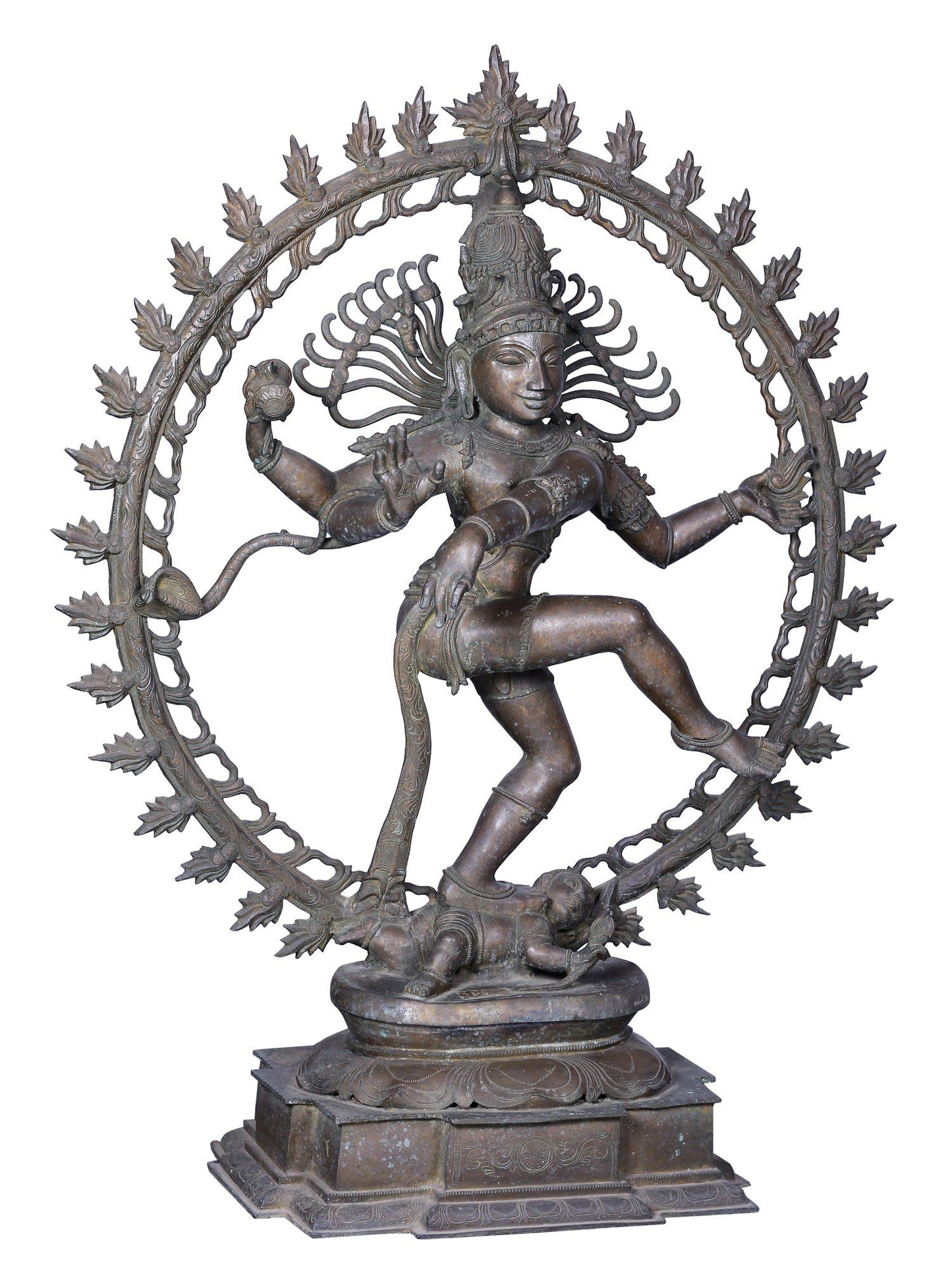 42" Large Dancing Lord Shiva (Nataraja) Statue | Panchaloha Bronze Statue From Swamimalai