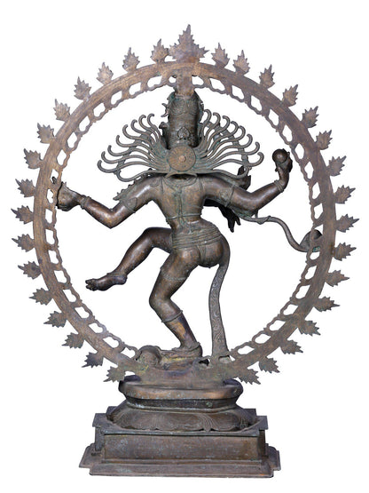 42" Large Dancing Lord Shiva (Nataraja) Statue | Panchaloha Bronze Statue From Swamimalai