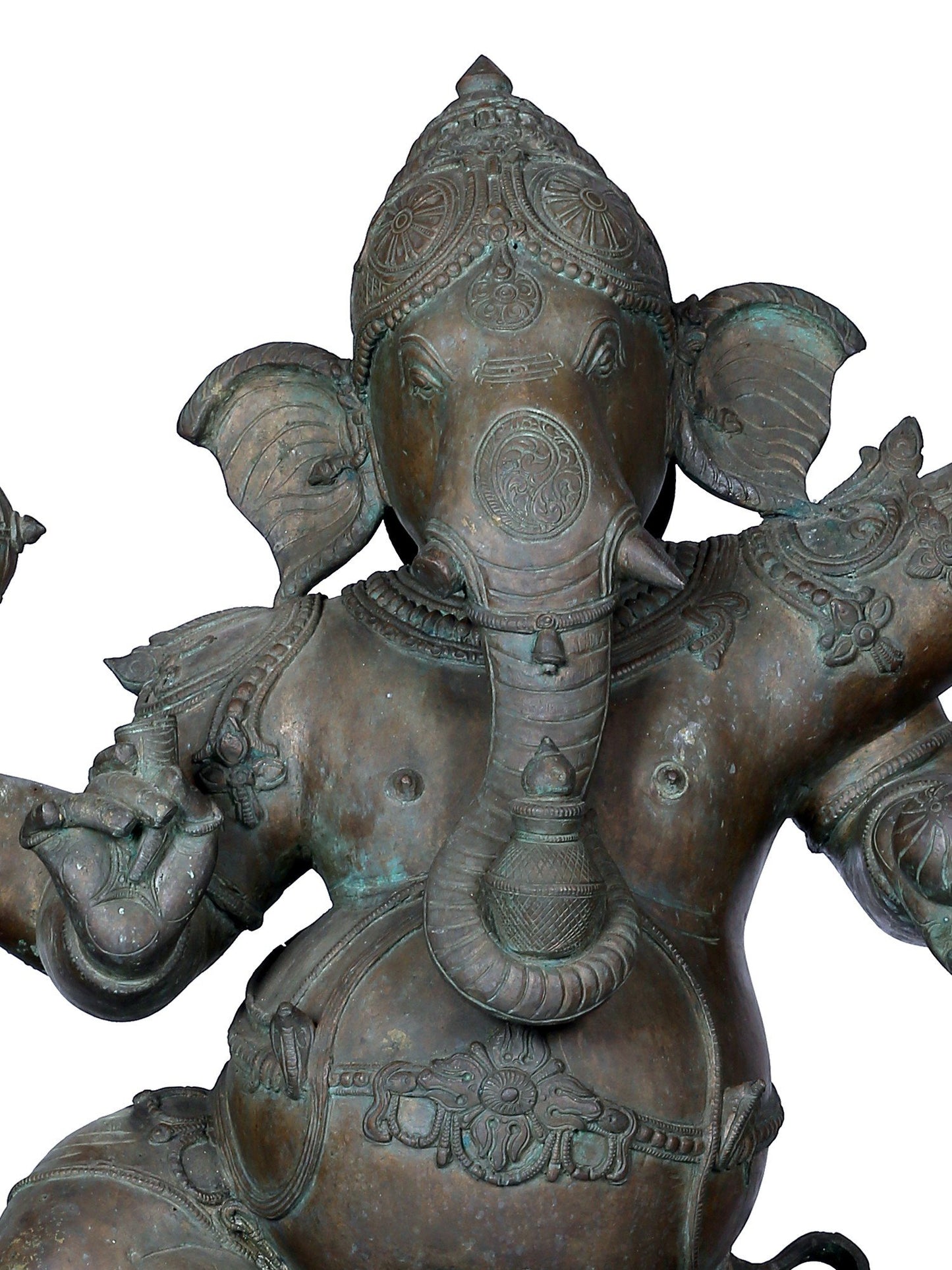 36" Large Dancing Ganesha In Panchaloha Bronze | Idol From Swamimalai | Bronze Statue.