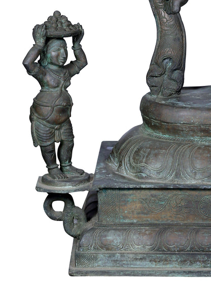 36" Large Dancing Ganesha In Panchaloha Bronze | Idol From Swamimalai | Bronze Statue.