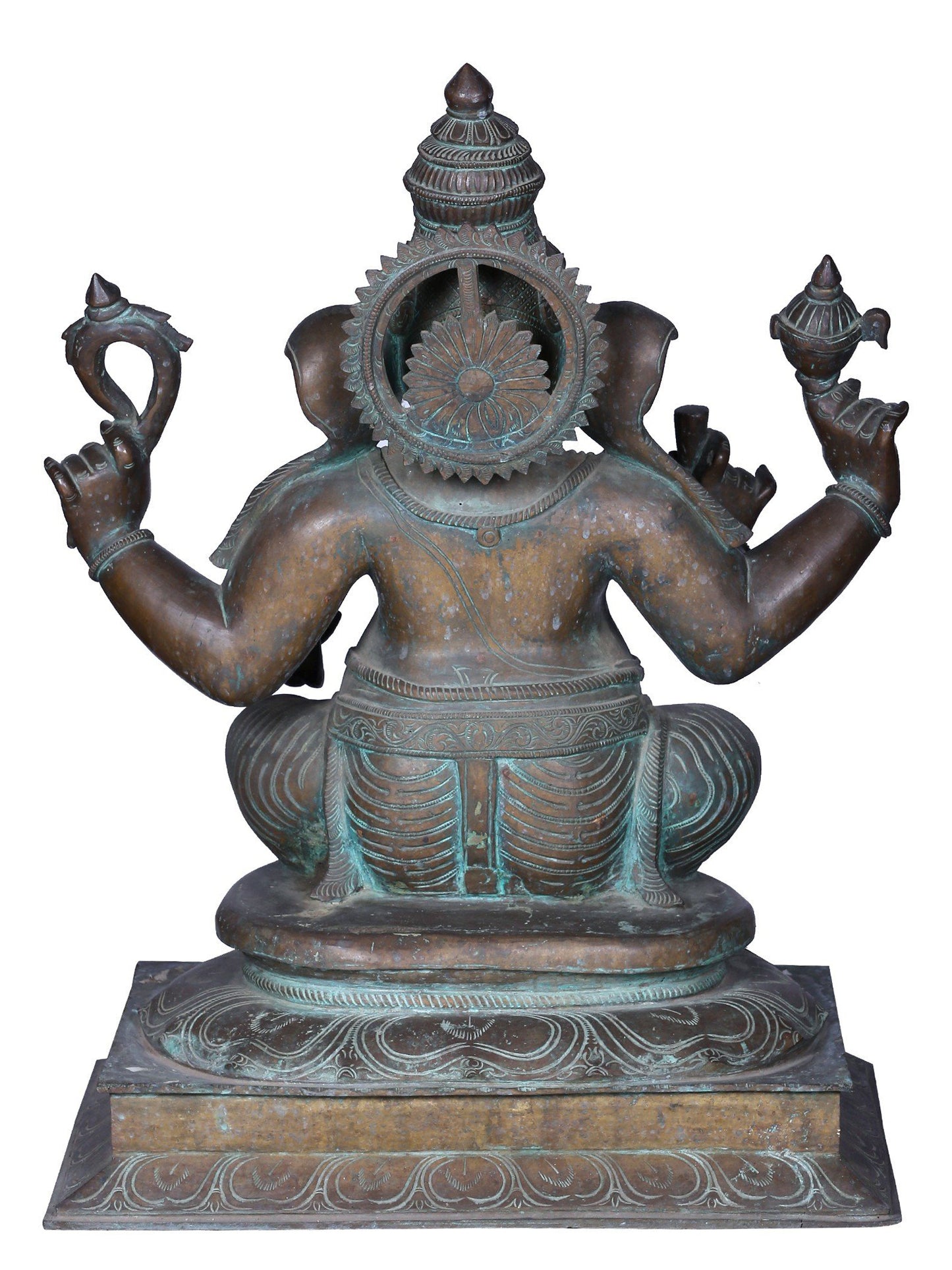 24" Sitting Lord Ganesha Sculpter | Panchaloha Bronze Statue From Swamimalai