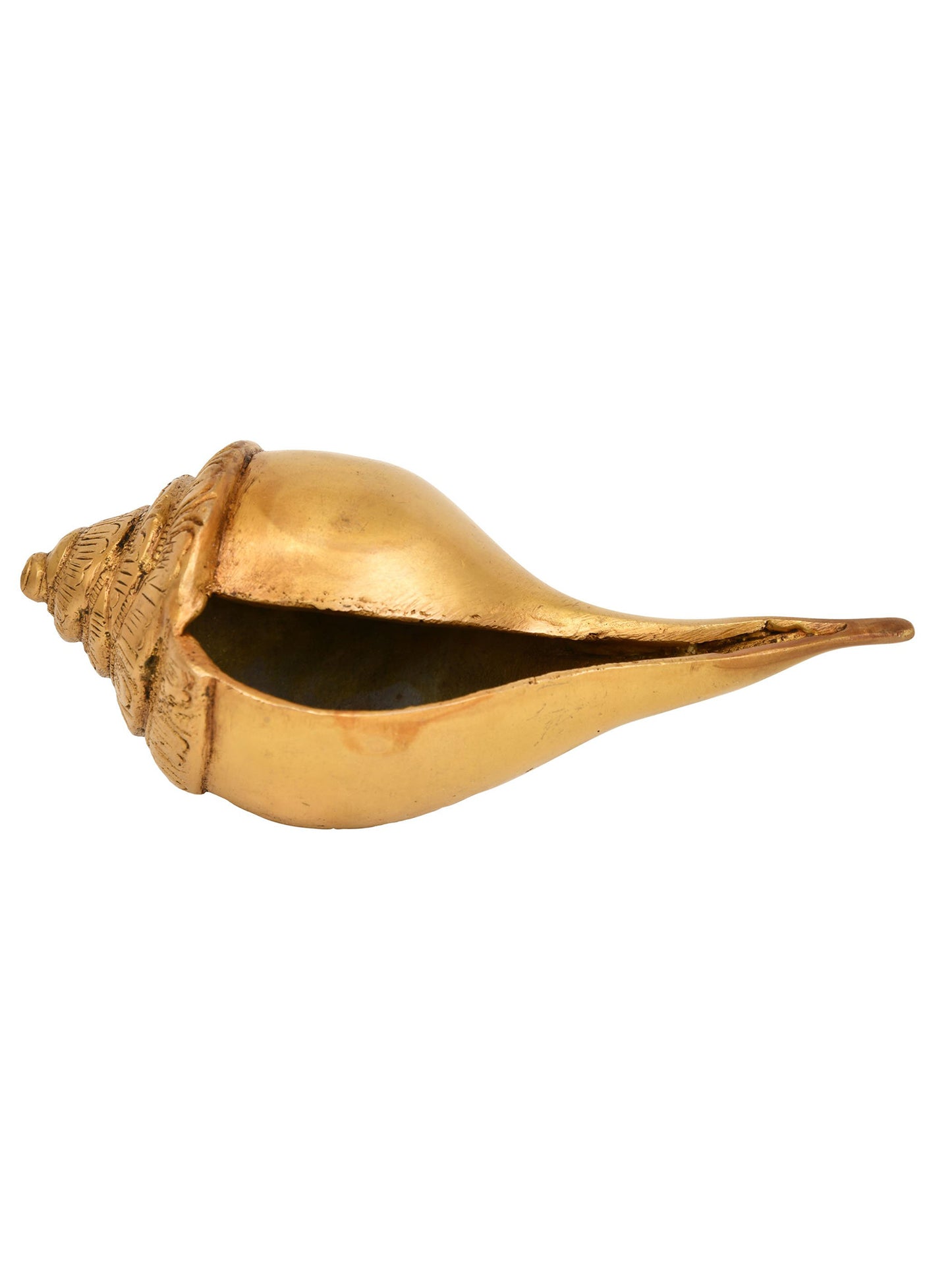 2" Auspicious Conch in Brass | Handmade Conch | Puja & Ritual Item