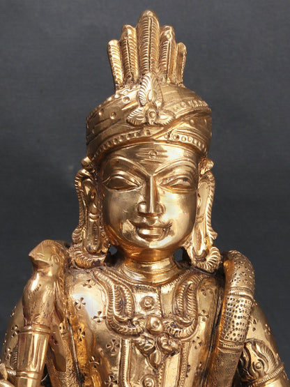 13” Kumara Karttikeya Bronze Statue | Decorative Bronze Idol | Bronze Statue For Temple