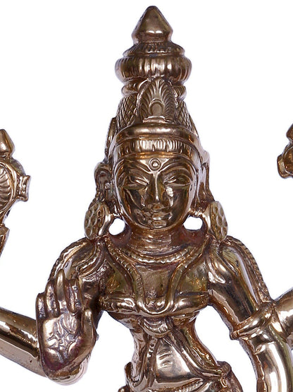 6" Bronze Standing Goddess Durga | Handmade Idol | Goddess Bronze Statue