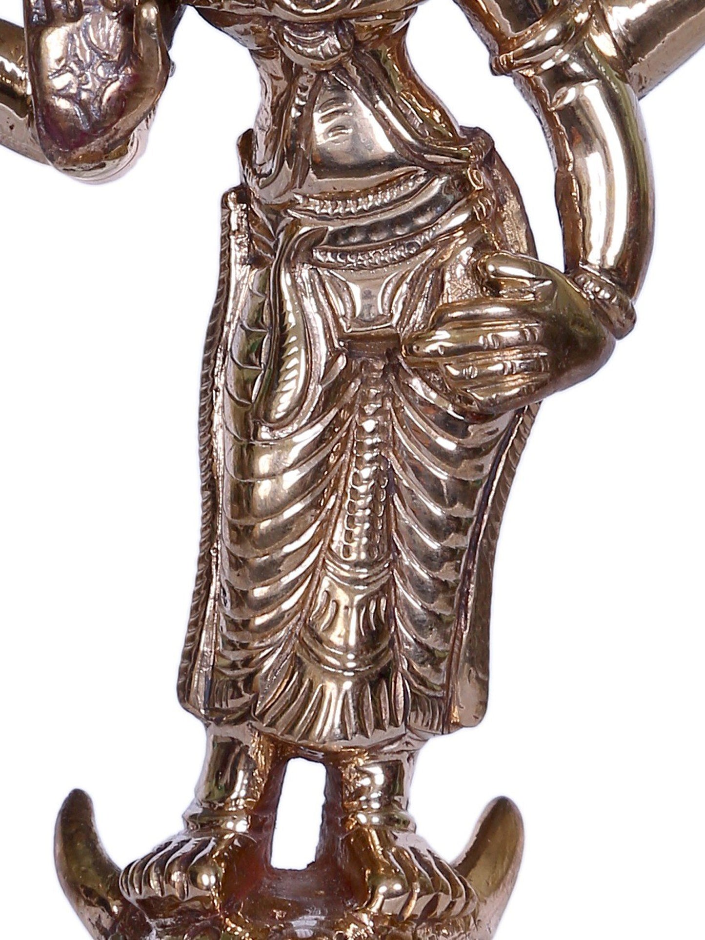 6" Bronze Standing Goddess Durga | Handmade Idol | Goddess Bronze Statue