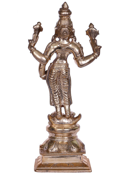 6" Bronze Standing Goddess Durga | Handmade Idol | Goddess Bronze Statue