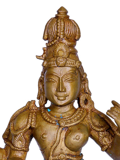 9" Standing Ardhanarishvara Bronze Sculpture | Handmade Idol | Bronze Statue