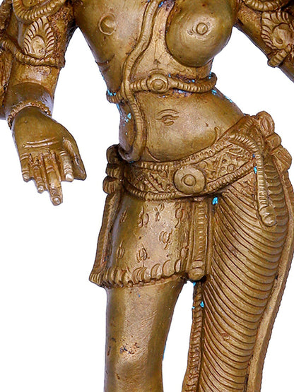 9" Standing Ardhanarishvara Bronze Sculpture | Handmade Idol | Bronze Statue