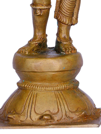 9" Standing Ardhanarishvara Bronze Sculpture | Handmade Idol | Bronze Statue