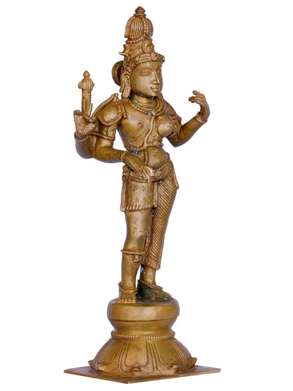 9" Standing Ardhanarishvara Bronze Sculpture | Handmade Idol | Bronze Statue