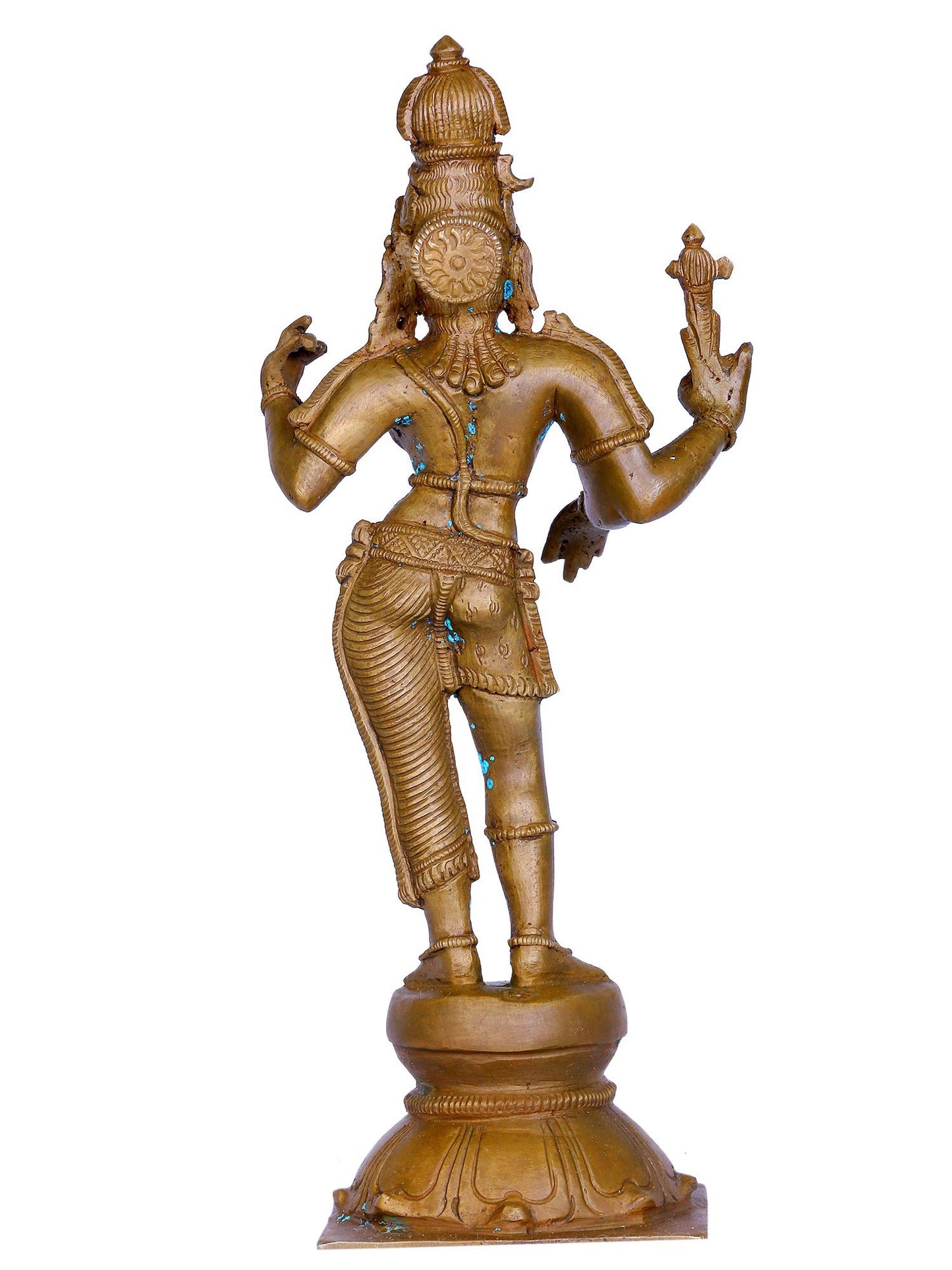 9" Standing Ardhanarishvara Bronze Sculpture | Handmade Idol | Bronze Statue