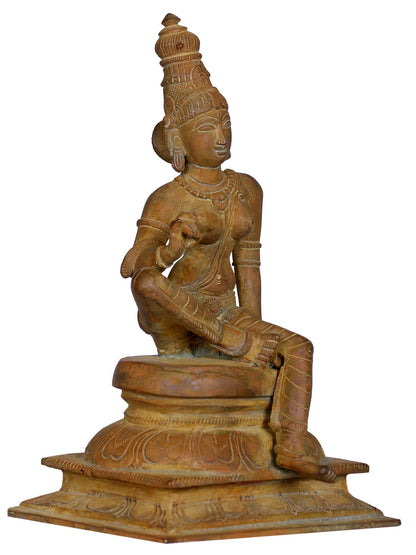 6" Devi Uma Bronze Sculpture (Bhoga Shakti) | Handmade Idol | Bronze Statue