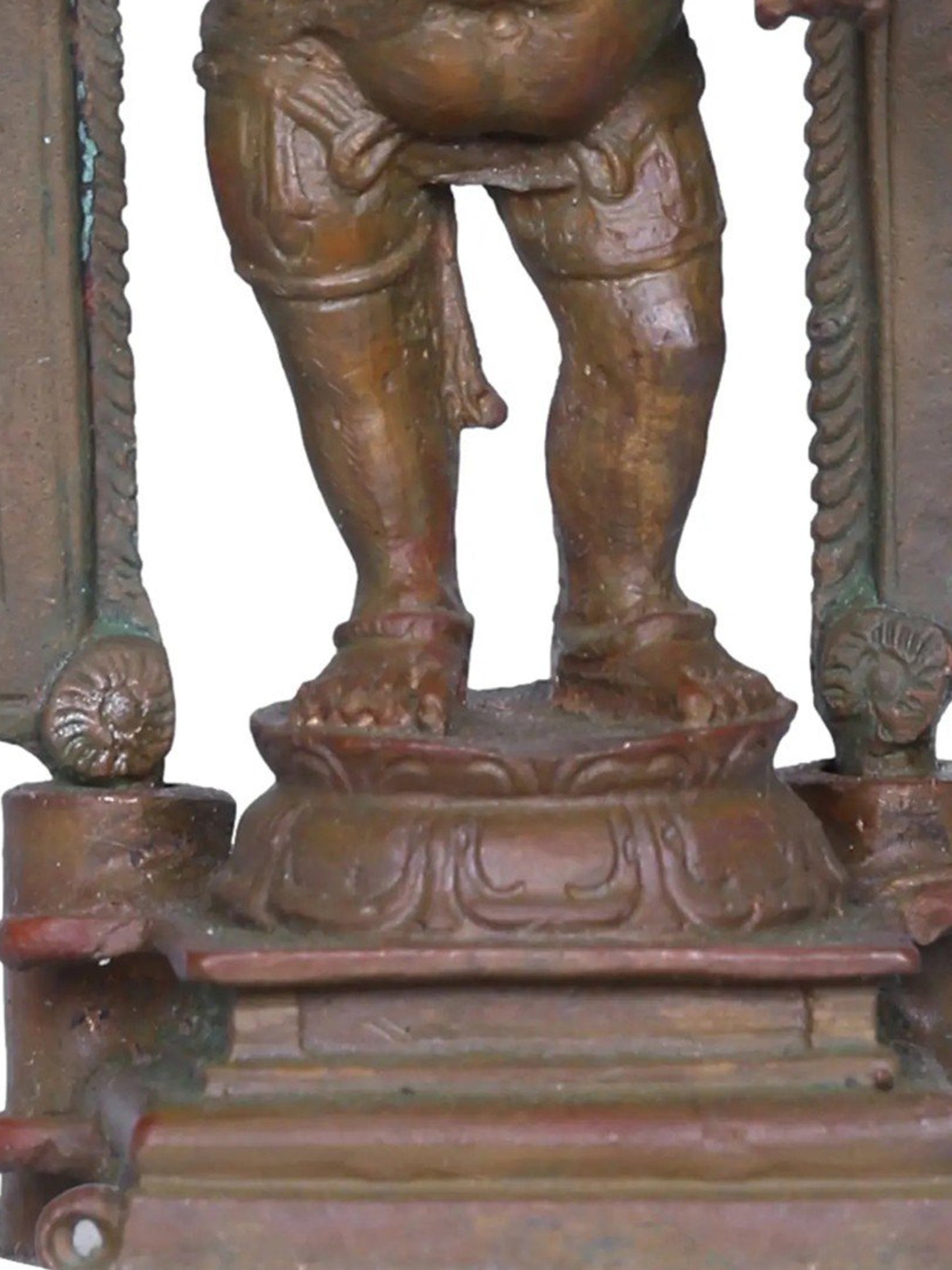 5'' Standing Lord Ganesha Bronze Statue With Arch | Handmade Idol | Ganesha Bronze Figurine