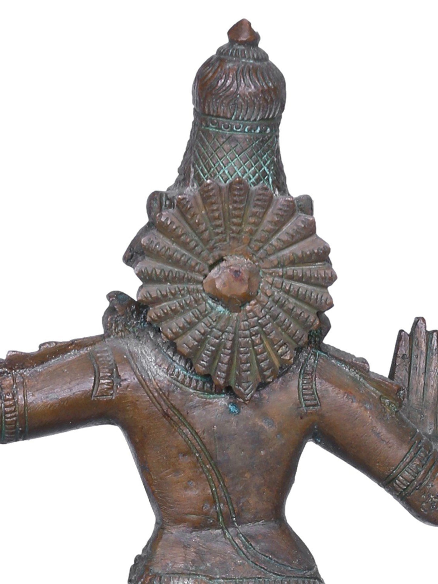 10'' Hindu Lord Kaliya Krishna Bronze Statue | Handmade Lord Krishna Idol | Bronze Figurine