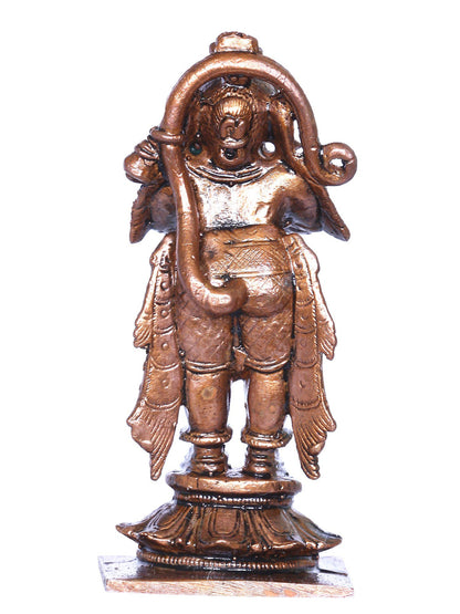 3'' Small Standing Hanuman Bronze Statue In Anjali Mudra | Handmade Idol | Bronze Lord Hanuman Statue