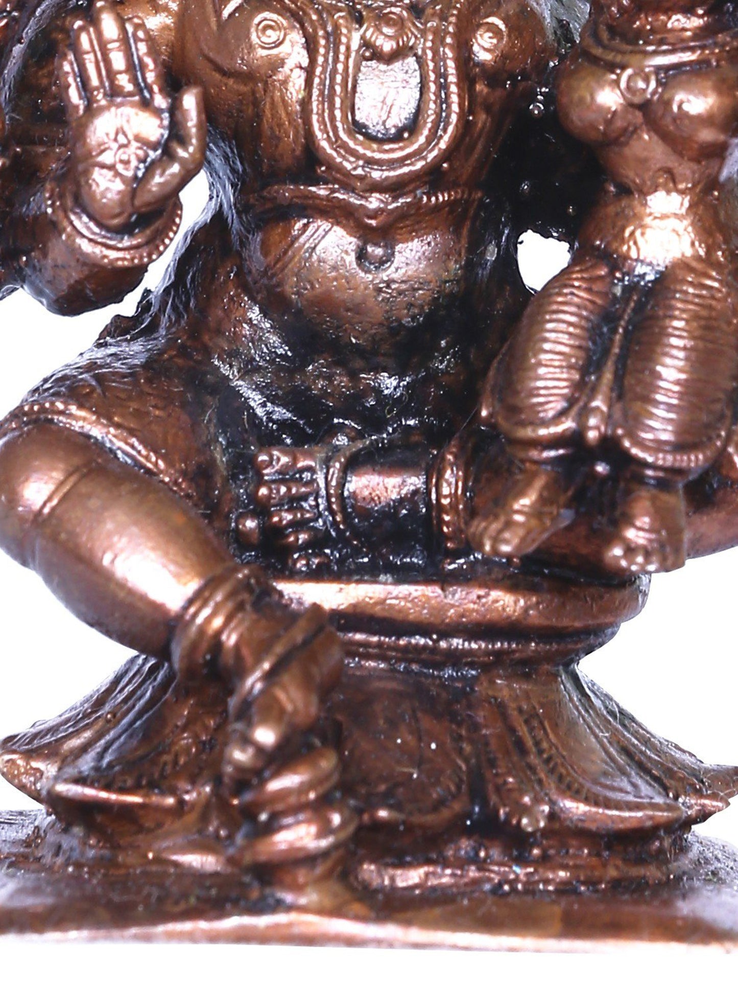 3'' Small Hayagriva Idol (Vishnu) Seated With Lakshmi | Handmade Idol | Bronze Statue