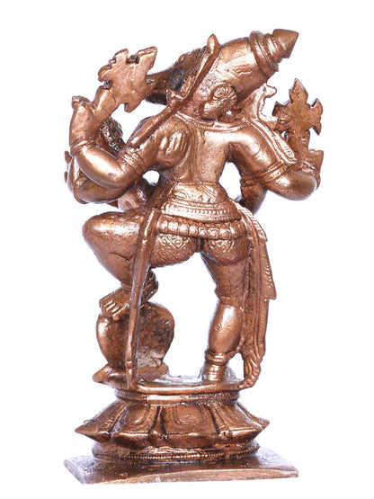 4'' Small Lord Varaha Carrying Bhudevi In Bronze | Handmade Idol | Bronze Statue