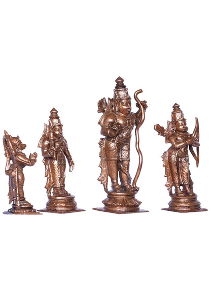 7'' Bronze Set of Ramdarbar Statues | Handmade Idol | Ramdarbar Idol