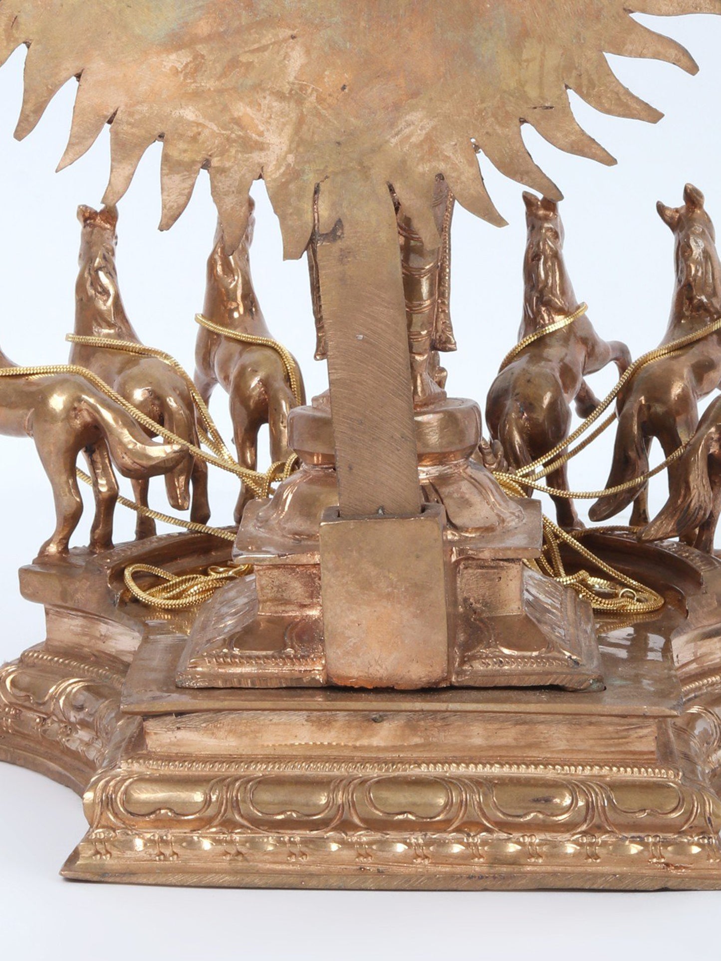 12'' Lord Surya Narayana Standing On His Chariot Of Seven Horses | Lord  Surya Narayana Bronze Statue