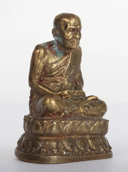 2" Chinese Buddhist Monk Bronze Statue | Handmade Idol | Decorative Bronze Figurine