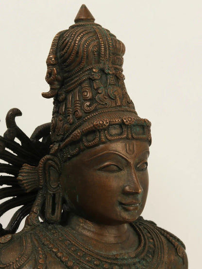 21" Bronze Hari-Hara Statue | The Deity Who Is Both Shiva And Vishnu | Handmade Bronze Idol