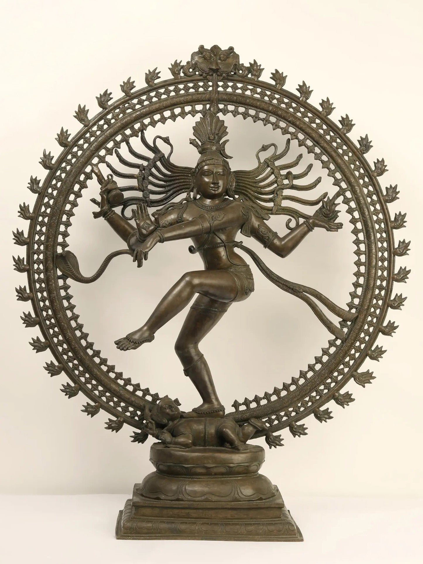 39" Large Nataraja (Dancing Shiva) Bronze Statue | Handmade Idol | Bronze Lord Shiva Statue