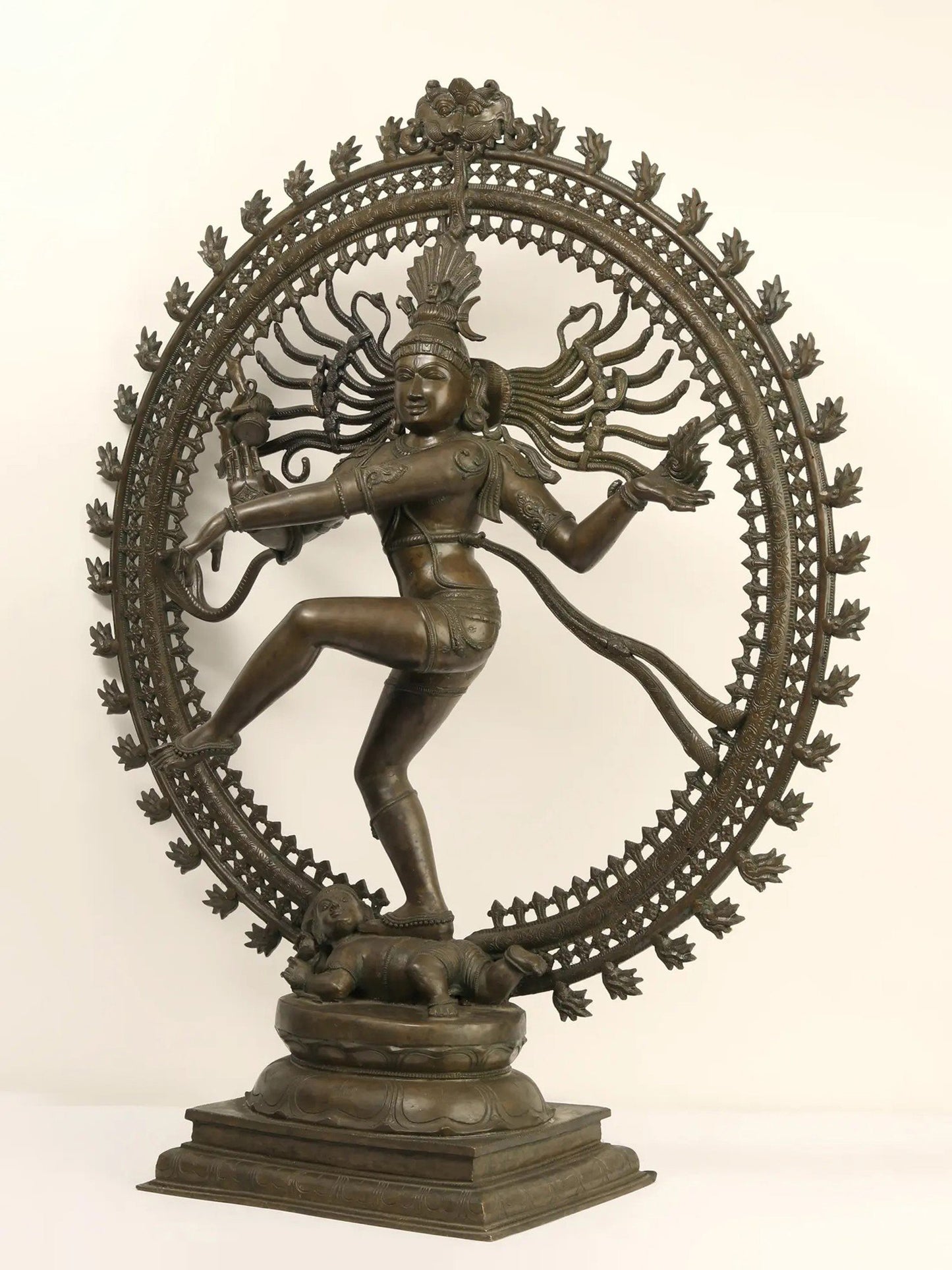 39" Large Nataraja (Dancing Shiva) Bronze Statue | Handmade Idol | Bronze Lord Shiva Statue