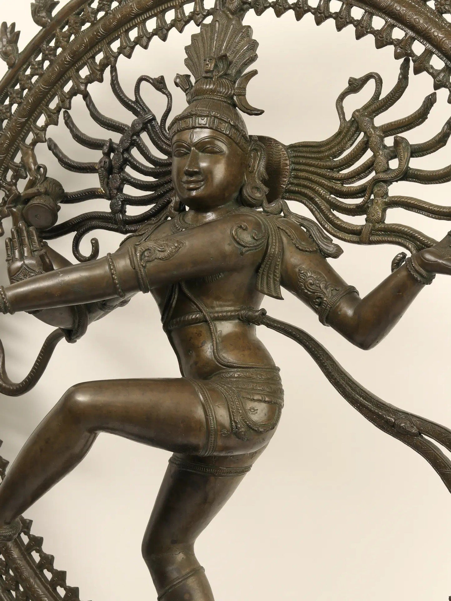 39" Large Nataraja (Dancing Shiva) Bronze Statue | Handmade Idol | Bronze Lord Shiva Statue