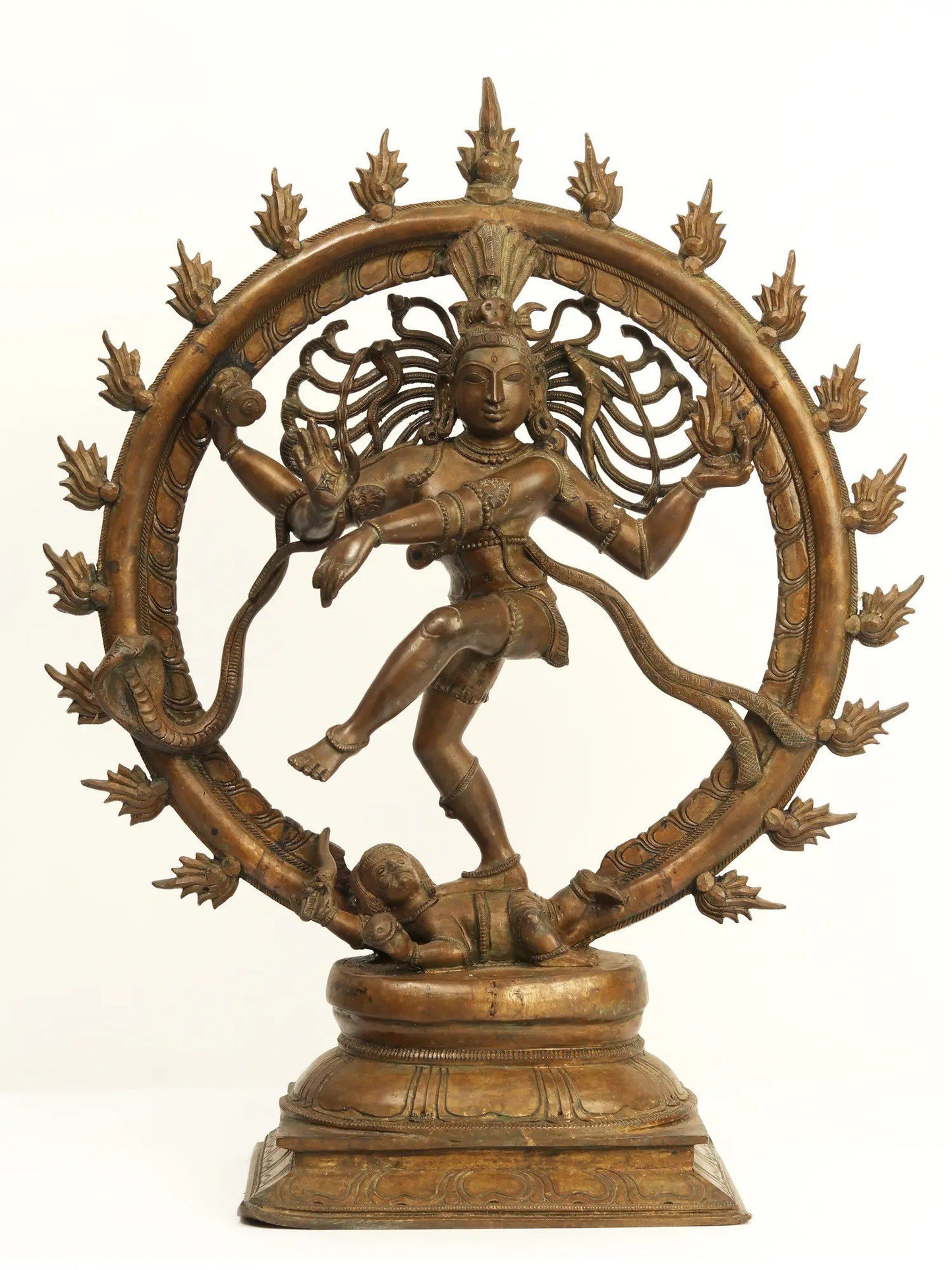 24" Nataraja (Dancing Shiva) Bronze Statue | Handmade Idol | Lord Shiva Statue