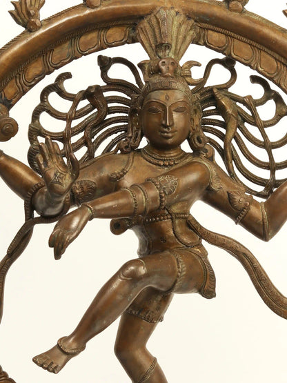 24" Nataraja (Dancing Shiva) Bronze Statue | Handmade Idol | Lord Shiva Statue