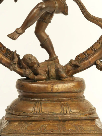 24" Nataraja (Dancing Shiva) Bronze Statue | Handmade Idol | Lord Shiva Statue