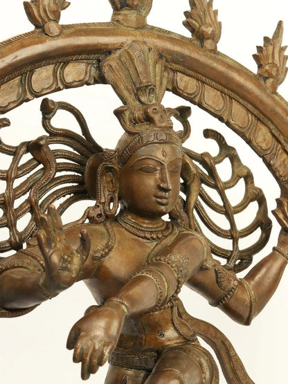 24" Nataraja (Dancing Shiva) Bronze Statue | Handmade Idol | Lord Shiva Statue