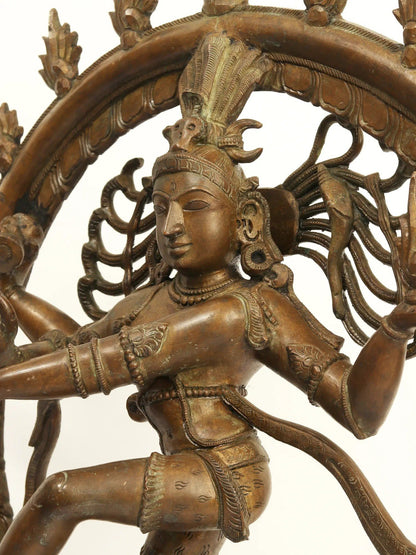 24" Nataraja (Dancing Shiva) Bronze Statue | Handmade Idol | Lord Shiva Statue