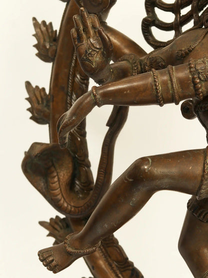 24" Nataraja (Dancing Shiva) Bronze Statue | Handmade Idol | Lord Shiva Statue